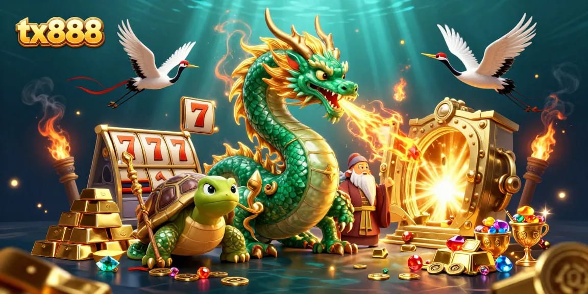 Spin the reels with tx888's vibrant dragons and treasures for exciting wins!