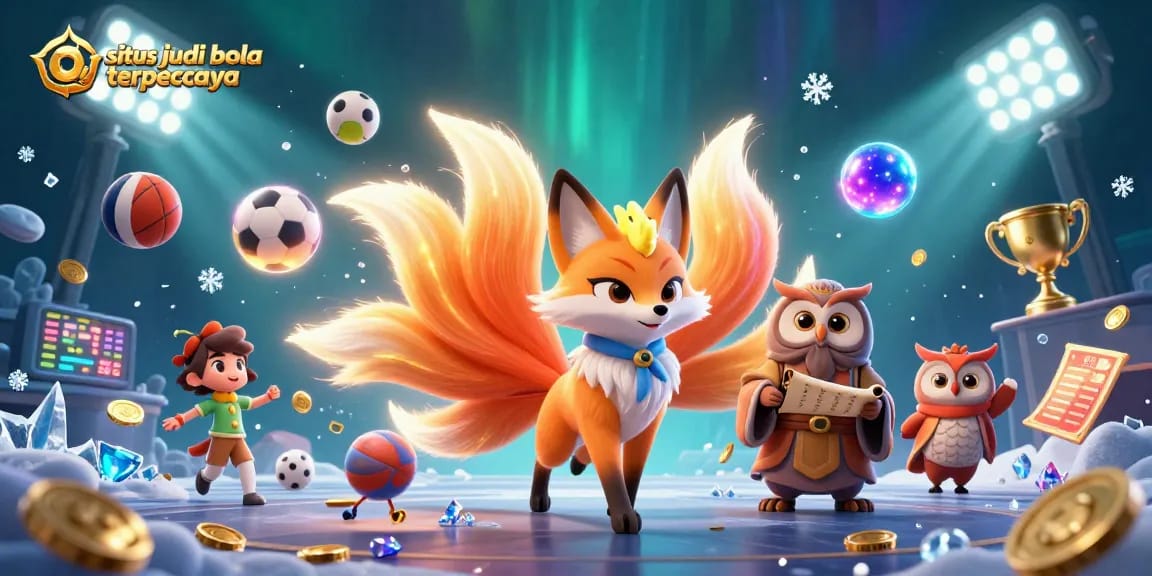 Place bets with situs judi bola terpercaya featuring vibrant sporting elements and mystical characters.