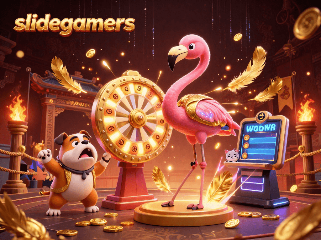 Experience the excitement of slidegamers as the flamingo host unveils thrilling prizes