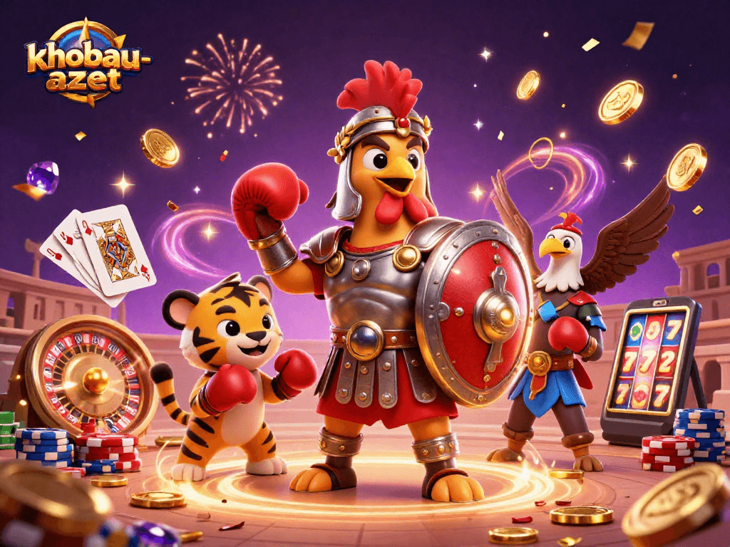 Spin to win with khobau-aztec, as digital champions battle amidst casino riches.