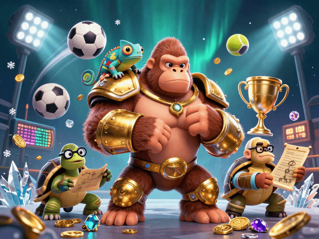 Experience excitement in gaming with tienlenmiennam, showcasing a powerful gorilla and vibrant visuals.