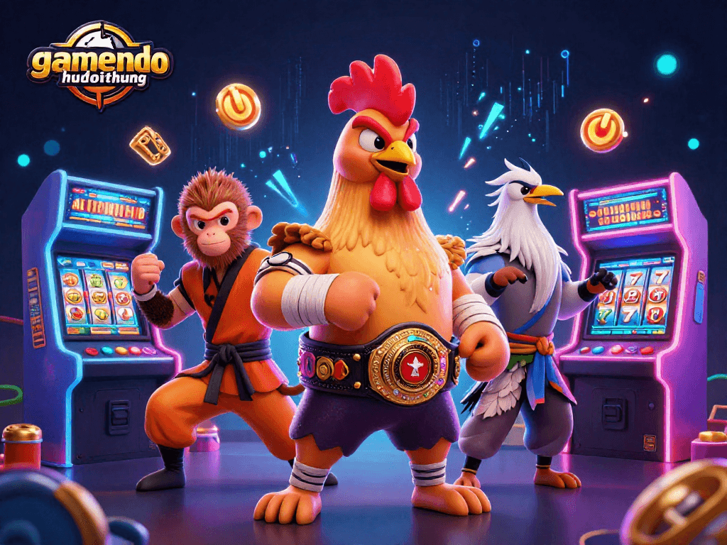 Engage in gamenohudoithuong gaming excitement with vibrant characters and dynamic slot elements.